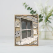 Rustic Wooden Window Briefkaart (Staand voorkant)