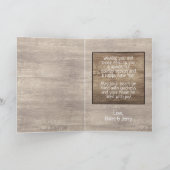 Rustic Woodgrain Pattern Seizoensgebonden feestdag Feestdagen Kaart (Binnen)