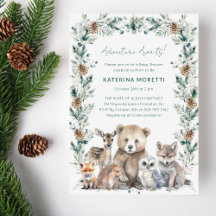 Rustic Woodland Adventure Awaits Baby shower