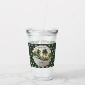 Rustic Woodland Adventure wacht op Boy Baby shower Acryl Drinkbeker (Achterkant)