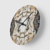 Rustic Woodland All Natural Tree Bark Theme Ronde Klok (Hoek)