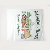 Rustic Woodland Animals Baby shower Wandkleed (Voorkant (horizontaal))