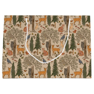 Rustic Woodland Animals Boy Baby shower Groot Cadeauzakje