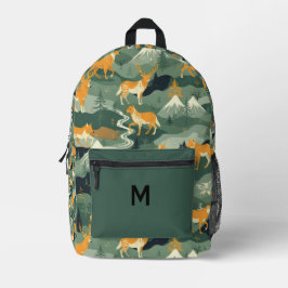 Rustic Woodland Animals Mountain Forest Backpack - Bedrukte Rugzak