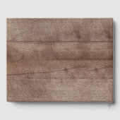 Rustic Woodland Baby shower gastenboek (Achterkant)