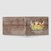 Rustic Woodland Baby shower Livre d'invité (Complet)