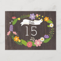 Rustic Woodland Bohemian Floral Wreath Wedding