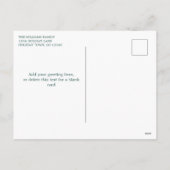 Rustic Woodland Carte photo de vacances (Dos)