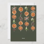 Rustic Woodland Drie Foto Kerstvakantie Kaart (Achterkant)