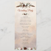 Rustic Woodland Feathers en Floral Bloom Programma (Achterkant)
