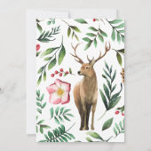 Rustic Woodland Forest Animals Kaart (Achterkant)