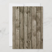 Rustic Woodland Forest Foto geboorteaankondiging Aankondiging (Achterkant)