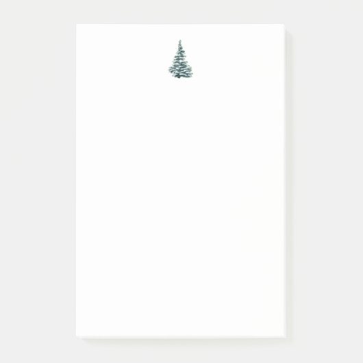 Rustic Woodland Forest Kerstboom Post-it® Notes (Voorkant)