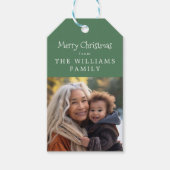 Rustic Woodland Gift Fotokaart Cadeaulabel (Voorkant)