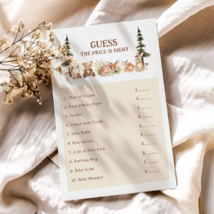 Rustic Woodland Guess het Prijs Baby shower