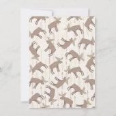Rustic Woodland Moose en Baby shower Kaart (Achterkant)