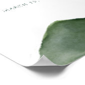 Rustic Woodland Mountain Forest Engagement Welkom Poster (Hoek)