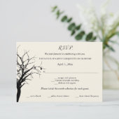 Rustic Woodland RSVP Kaartje (Staand voorkant)