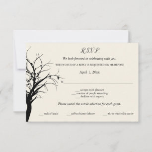 Rustic Woodland RSVP Kaartje