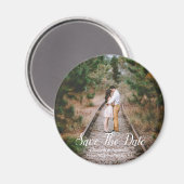 Rustic Woodland sparen de datum Magneet (Voorkant / Achterkant)