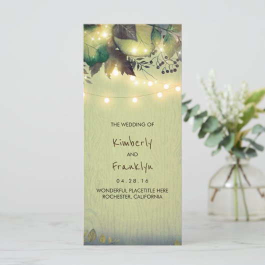 Rustic Woodland String Éclairage Programmes de mar (Debout devant)