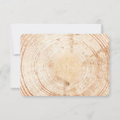 Rustic Woodland tree bark RSVP reserved Seating (Dos)