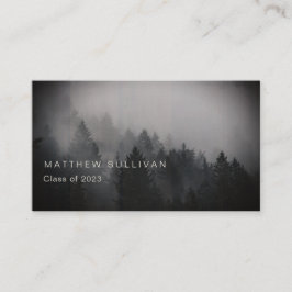 Rustic Woodsy Afstuderen Invoegen naamkaarten Contactkaartje