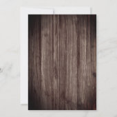 Rustic Woodsy Deer | Forest 50th Birthday Party Kaart (Achterkant)