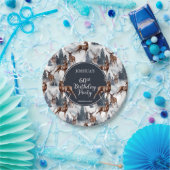 Rustic Woodsy Deer | Forest 60th Birthday Party Papieren Bordje (Feest)