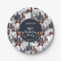 Rustic Woodsy Deer | Forest 90th Birthday Party