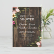 Rustic Woodsy Elegant   CountryParty Invitation