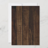 Rustic Woodsy Lighted Wreath Bridal Brunch Invitat Kaart (Achterkant)