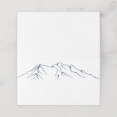 Rustic Woodsy Mountain | Navy Blue Wedding (Buitenkant ongevouwen)