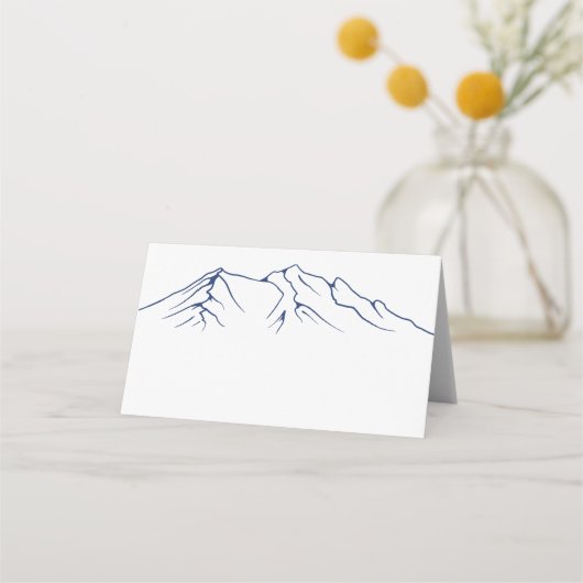 Rustic Woodsy Mountain | Navy Blue Wedding (Voorkant)