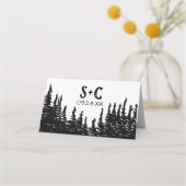 Rustic Woodsy Mountain | Wit huwelijk (Achterkant)