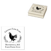Rustic Wreath Chicken Egg Carton Custom Rubberstempel (Gestempeld)