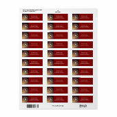 Rustic Wreath Monogrammed Return Address Label (Full Sheet)