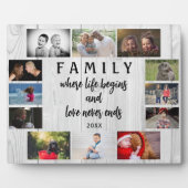 Rustic Yarly Family Gezegde Keepomwille Photo Coll Fotoplaat (Voorkant)