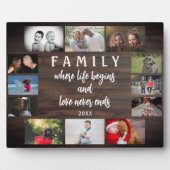 Rustic Yarly Family Gezegde Keepomwille Photo Coll Fotoplaat (Voorkant)