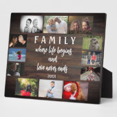 Rustic Yarly Family Gezegde Keepomwille Photo Coll Fotoplaat (Zijkant)