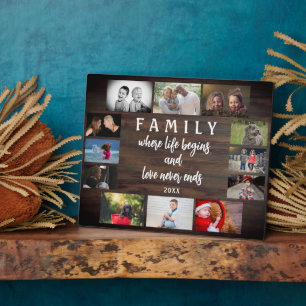 Rustic Yarly Family Gezegde Keepomwille Photo Coll Fotoplaat
