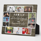 Rustic Yarly Family Keepomwille Gezegde Photo Coll Fotoplaat (Zijkant)