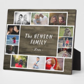 Rustic Yarly Family Keepomwille Photo Collage Cust Fotoplaat (Zijkant)