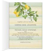 Rustic Yellow Lemons en oliage Wedding (Binnen (Rechts))