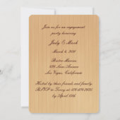 Rustic Yellow Mason Jars Engagement Party nodigt u Kaart (Achterkant)