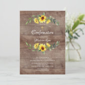 Rustic Yellow Sunflowers bevestiging Kaart (Staand voorkant)