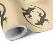 Rustic Yin Yang Lizards Cadeaupapier (Rol Hoek)