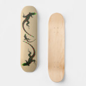 Rustic Yin Yang Lizards Skateboard (Voorkant)