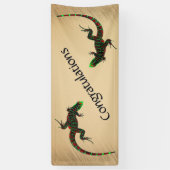 Rustic Yin Yang Lizards Spandoek (Verticaal)