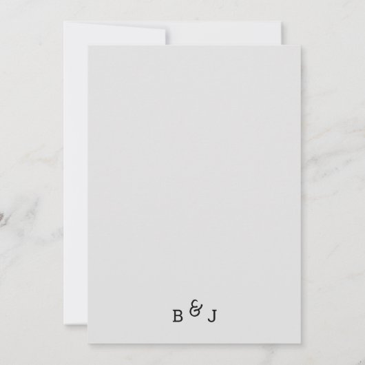 Rustic Zinnia Flowers Faire-part de mariage (Dos)